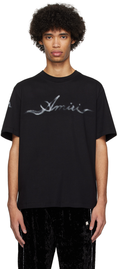 Shop Amiri Black Smoke T-shirt