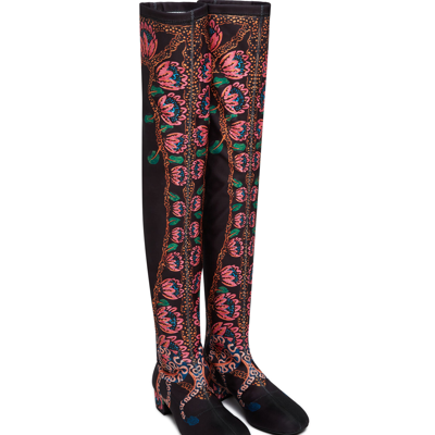 La Doublej Stretch Boots In Eve Black