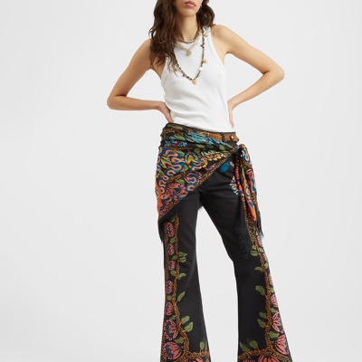 La Doublej Light Scarf In Eve Black
