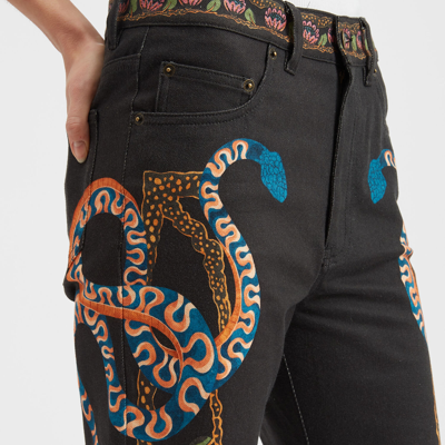 La Doublej Superflare Jeans In Eve Black