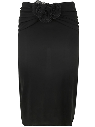 Shop Magda Butrym Midi Skirt Clothing In Black