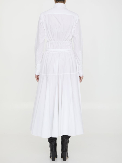 Shop Patou Shirt Dress In Cotton In White