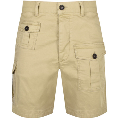 Shop Dsquared2 Cargo Shorts Beige