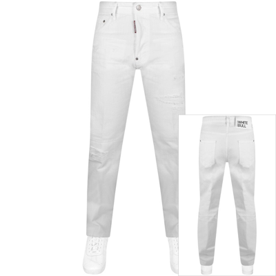 Dsquared2 642 Jeans White In White