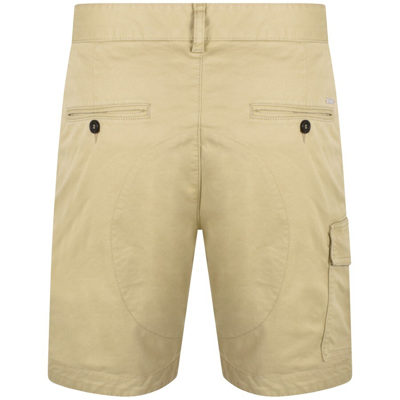 Dsquared2 Men Beige Bermuda With Asymmetric Cargo Pockets And Belt Loops In Cotton Man In Beige
