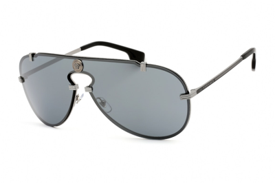 Pre-owned Versace Medusa Mesmerize Sunglasses Silver (ve2243-10016g)