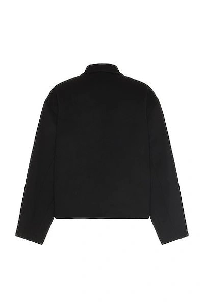 Shop Balenciaga Zip Up Jacket In Black