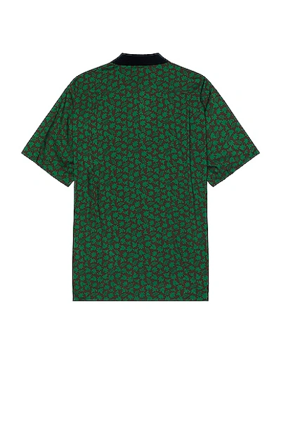 Shop Sacai Floral Print Shirt In Green