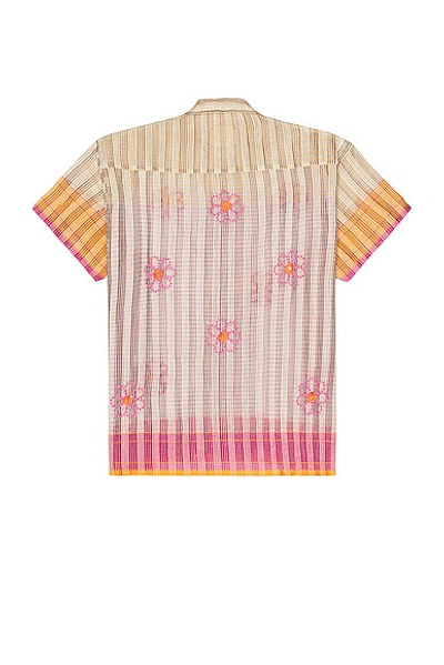 Shop Harago Beaded Short Sleeve Shirt In Pink