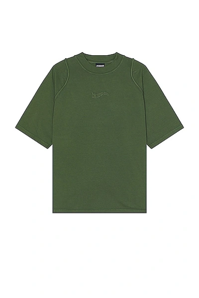 Shop Jacquemus Le T-shirt Camargue In Dark Green