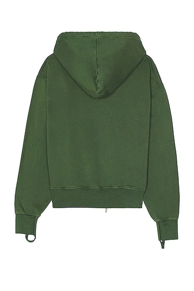 Shop Jacquemus Le Sweater Camargue Zipper In Dark Green