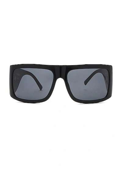 Shop Attico Andre Sunglasses In Black  Silver  & Grey