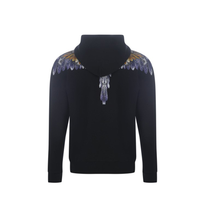 Shop Marcelo Burlon County Of Milan Hawaiana Wings Regular Sweatshirt In Black