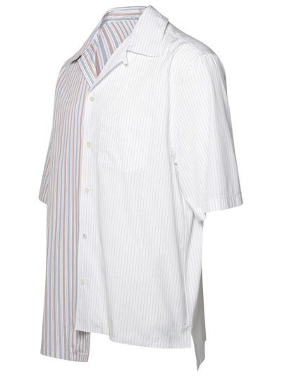 Shop Lanvin Asymmetric S/s Shirt In White