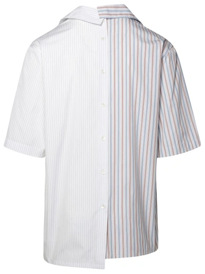 Shop Lanvin Asymmetric S/s Shirt In White