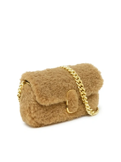 Marc Jacobs Camel Synthetic Fur The Mini Bag In Brown