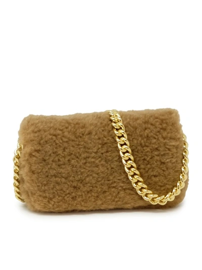 Shop Marc Jacobs Camel Synthetic Fur The Mini Bag In Brown