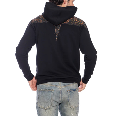 Shop Marcelo Burlon County Of Milan Grizzly Wings Sweatshirt In Black