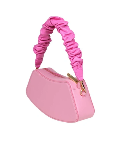 Shop Gcds Comma Shoulder Bag In Pink Leather