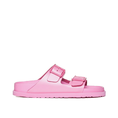 Shop Birkenstock Arizona Leather Sandals In Pink