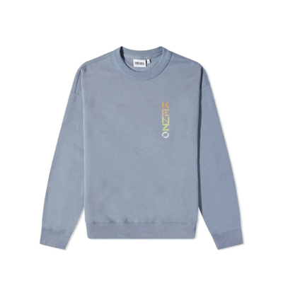 Shop Kenzo Oversize Logo Sweatshirt In Grey