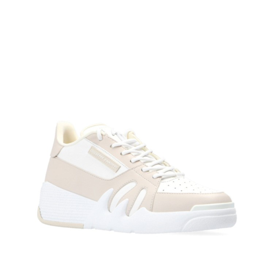 Giuseppe Zanotti Talon Leather Sneakers In White