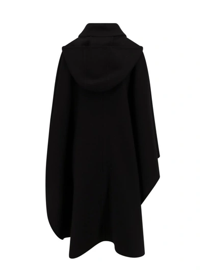 Shop Chloé Wool And Cashmere Cape In Black