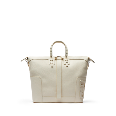 Shop Casadei C-style Bag - Woman  Off White Qt