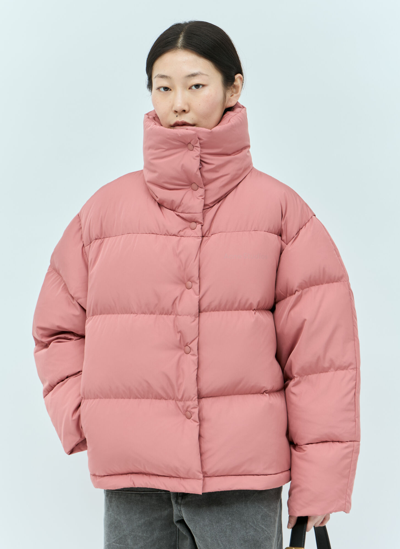 Shop Acne Studios Puffer Jacket In Pink