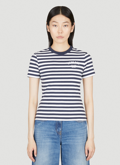 Shop Versace Nautical Stripe T-shirt