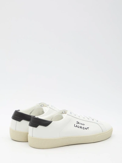 Shop Saint Laurent Court Sl/06 Sneakers In White