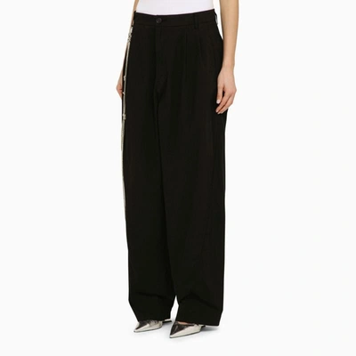 Shop Darkpark Phebe Wide Trousers With Chains In Black