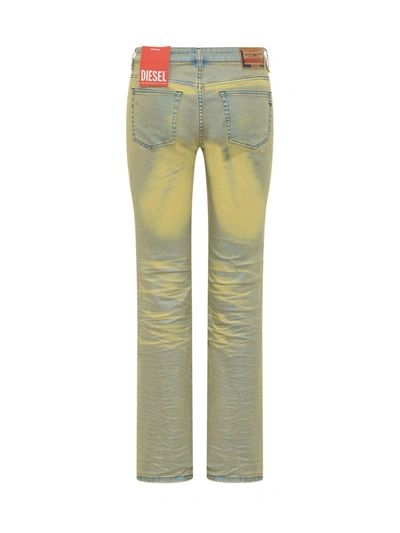 Shop Diesel Straight Jeans 1989 D-mine 068kl In Yellow
