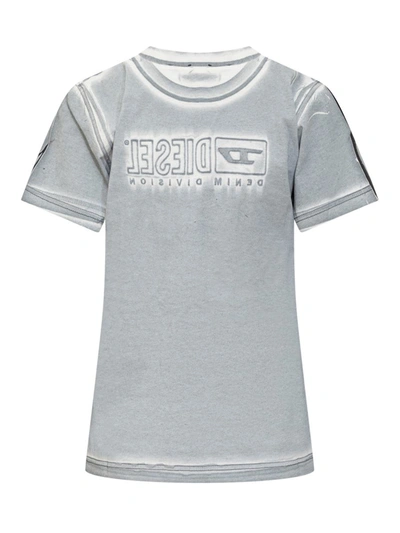 Shop Diesel T-shirt T-regsn5 In Blue