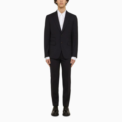 Shop Dsquared2 Navy Single-breasted Suit In Blue