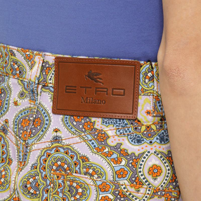 Shop Etro Wide-leg Trousers In Multicolor
