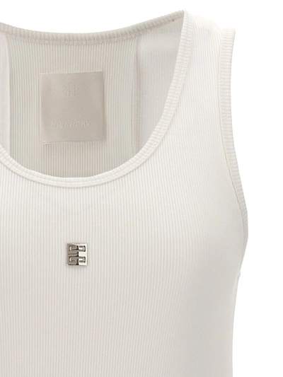Shop Givenchy Logo Plaque Top In White