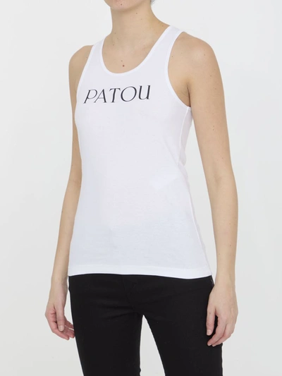 Shop Patou Iconic Tank Top In White