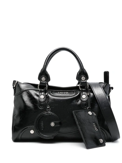 Shop Liu •jo Liu Jo Wallet Detail Bag In Black