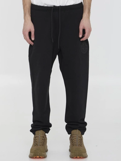 Shop Moncler X Roc Nation Logo Sweatpants In Black