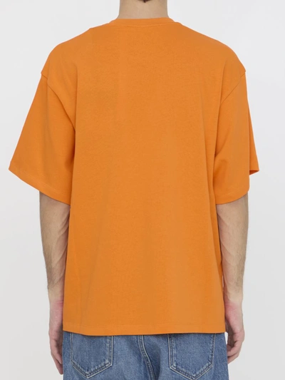 Shop Moncler X Roc Nation Logo T-shirt In Orange