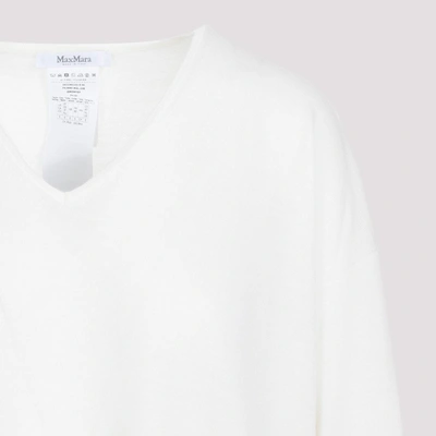 Shop Max Mara Freccia V-neck Sweater In White