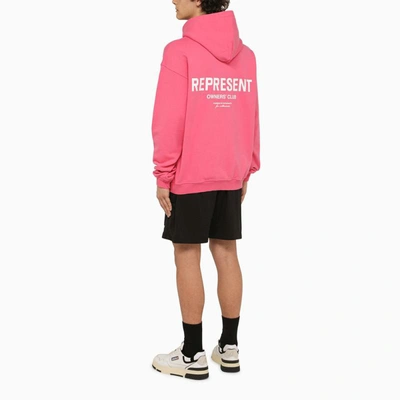 Shop Represent Bubble Hoodie With Logo In Pink