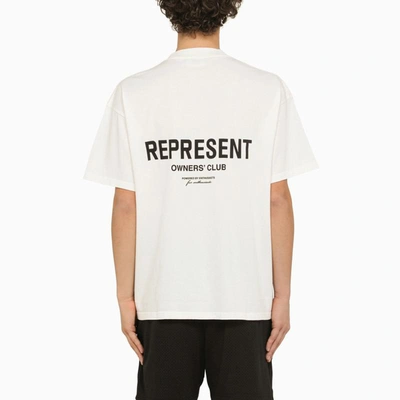 Shop Represent Owners Club Crewneck T-shirt In White