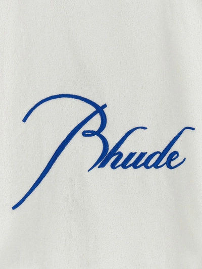 Shop Rhude ' Towel Rugby' Sweatshirt In White