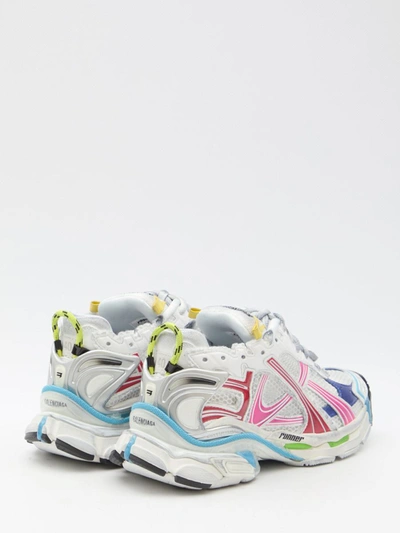 Shop Balenciaga Runner Sneakers In Multicolor