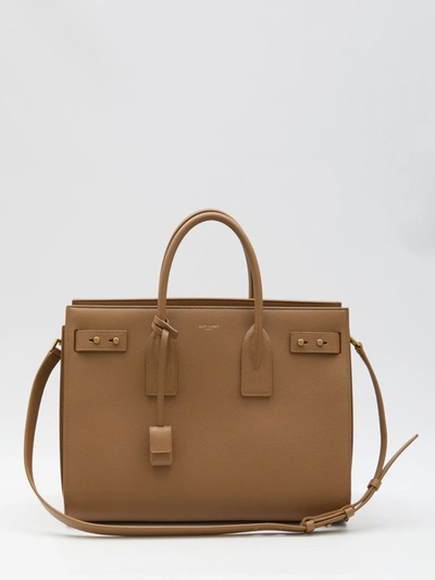 Shop Saint Laurent Sac De Jour Medium Bag In Brown