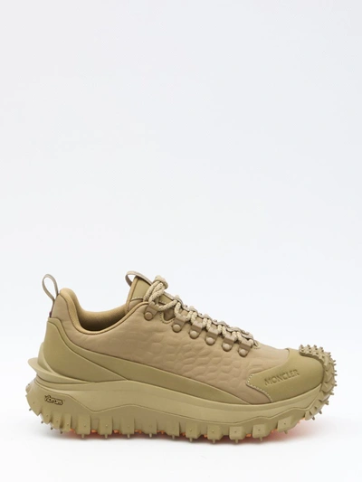 Shop Moncler X Roc Nation Trailgrip Sneakers In Beige