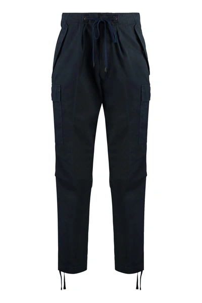 Shop Tom Ford Cotton Cargo-trousers In Blue