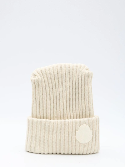 Shop Moncler X Roc Nation Tricot Beanie In White